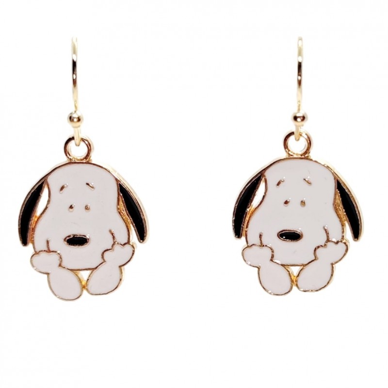 KOLCZYKI FUN PSY BIAŁO-CZARNE PIESKI (186)