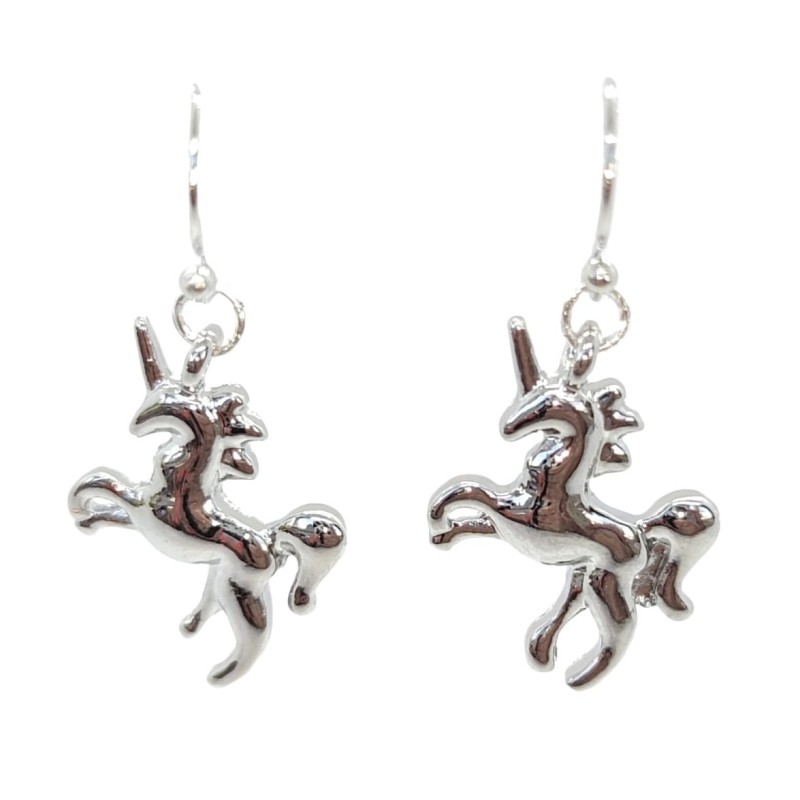 KOLCZYKI FUN SREBRNE JEDNOROŻCE 01 (190)