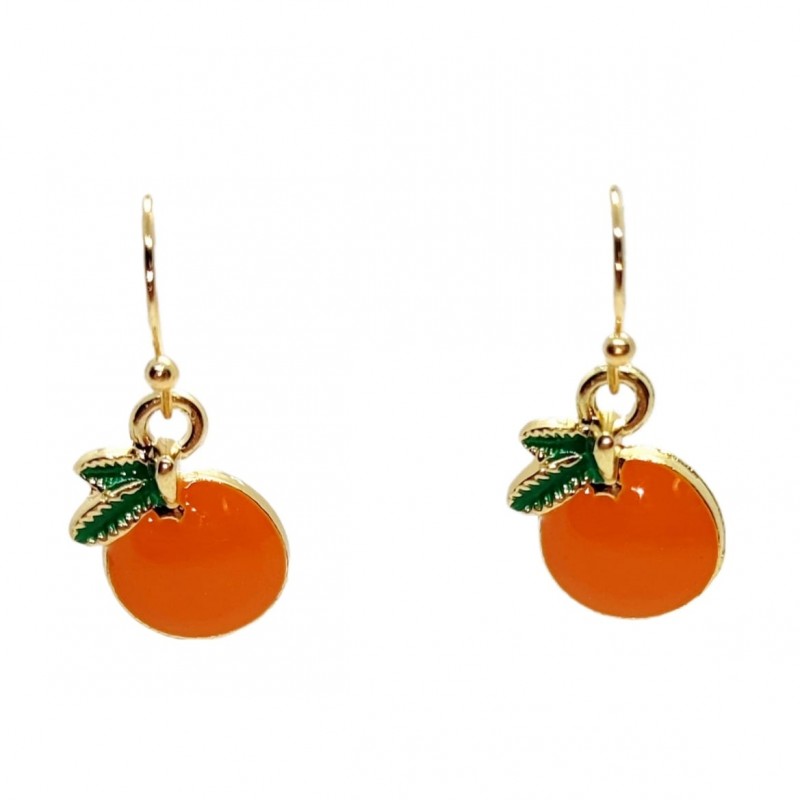 KOLCZYKI FUN OWOCE POMARAŃCZE (022)