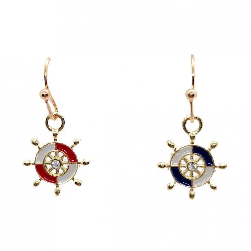 KOLCZYKI FUN MORSKIE KLIMATY KOŁA STEROWE (065)