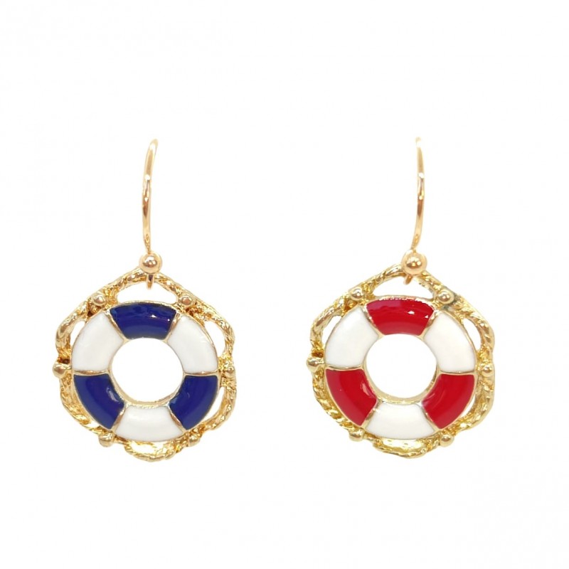 KOLCZYKI FUN MORSKIE KLIMATY KOŁA RATUNKOWE (181)