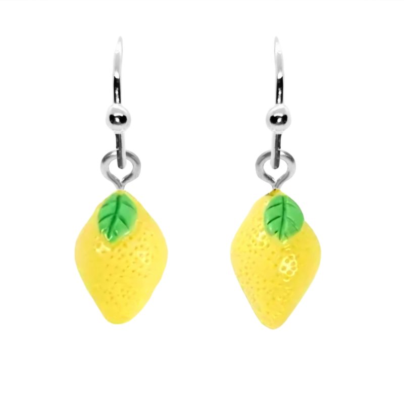 KOLCZYKI FUN OWOCE CYTRYNY CYTRYNKI (018)
