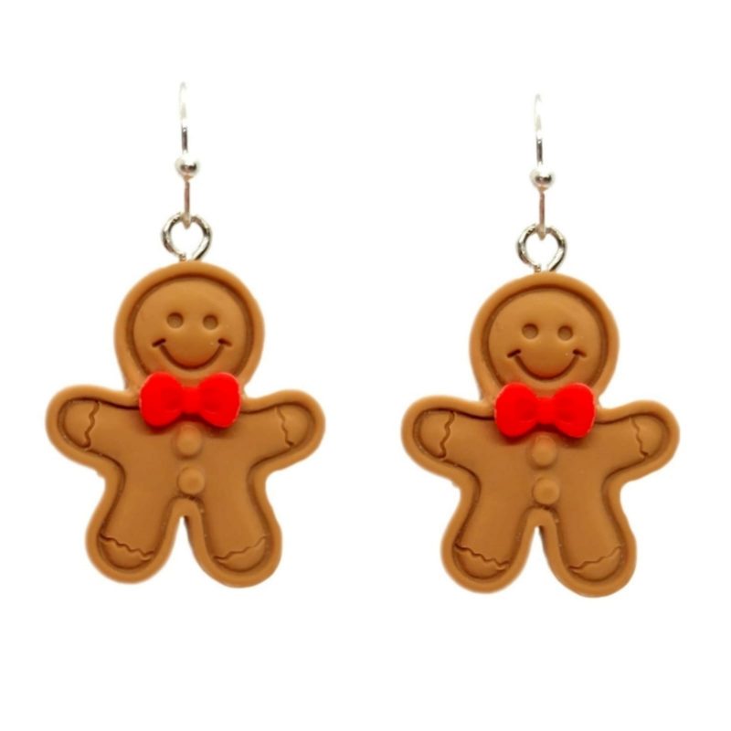 KOLCZYKI FUN IDĄ ŚWIĘTA PIERNIKI CIASTKI 02 (BN030)