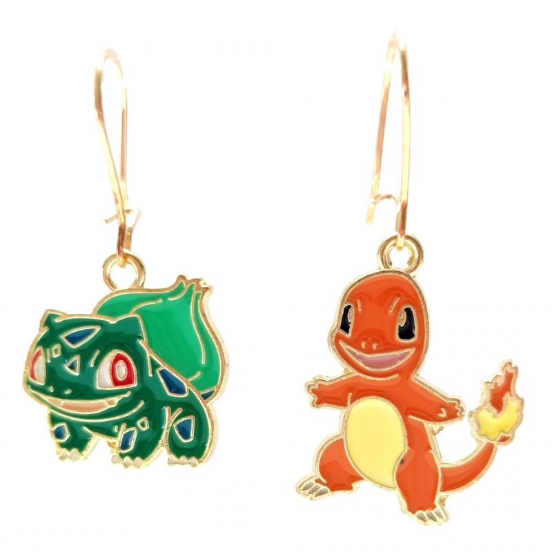 KOLCZYKI FUN BAJKA POKEMON CHARMANDER BULBASAUR 1 (038)