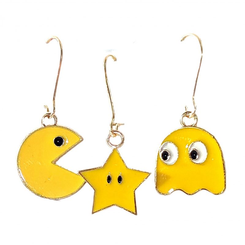 KOLCZYKI FUN 3 WESOŁE ŻÓŁTE BUŹKI (313)