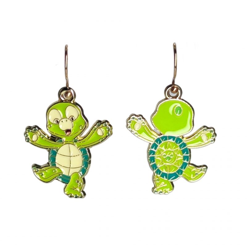 KOLCZYKI FUN ZABAWNE TAŃCZĄCE ŻÓŁWIKI (157)