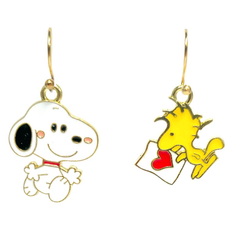 KOLCZYKI FUN BAJKA SNOOPY I WOODSTOCK (343)