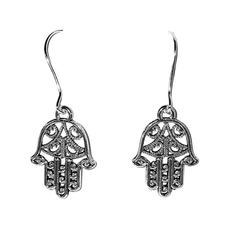 KOLCZYKI FUN KLASYCZNA AŻUROWA RĘKA FATIMY (060)