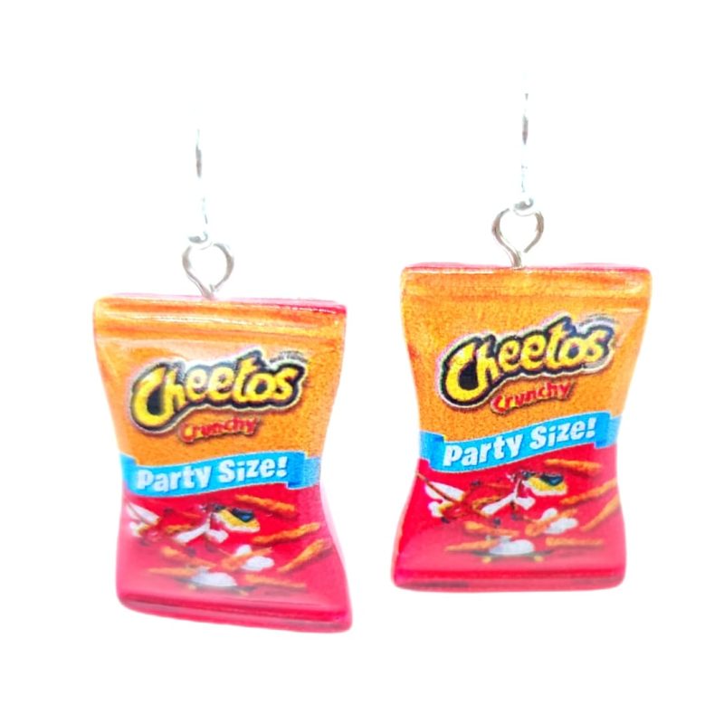 KOLCZYKI FUN CHIPSY CHEETOS CZERWONE (015)