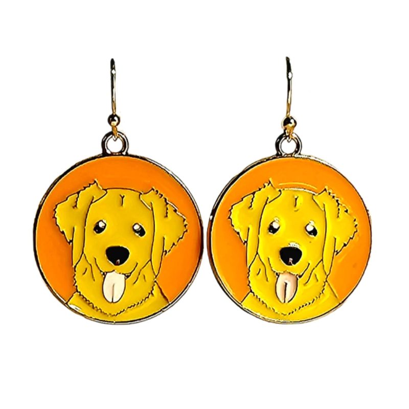 KOLCZYKI FUN SŁODKIE PIESKI GOLDEN RETRIEVER (071)