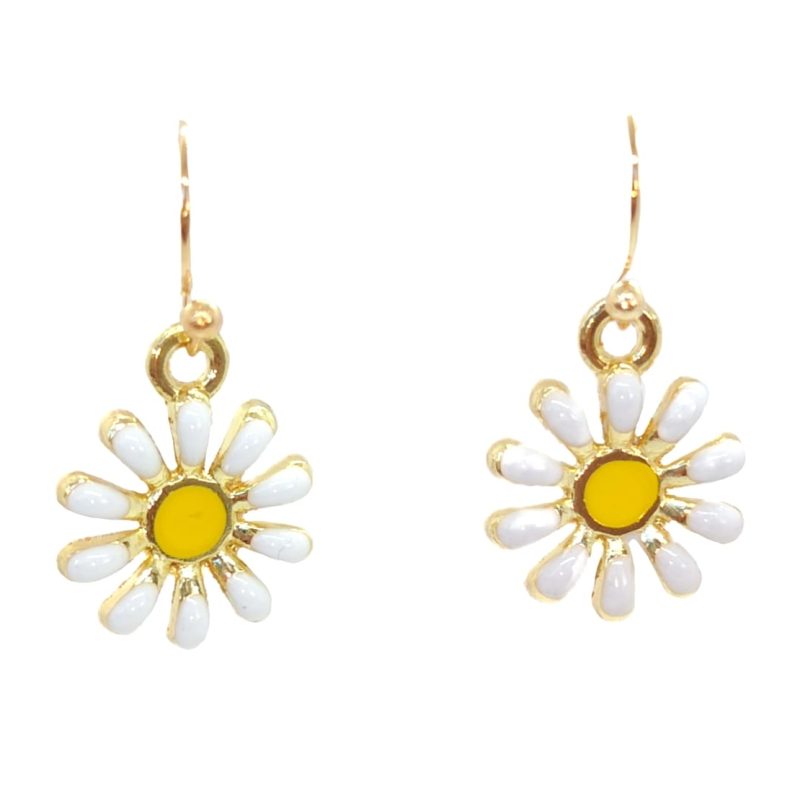 KOLCZYKI FUN KWIATY DROBNE STOKROTKI (327)