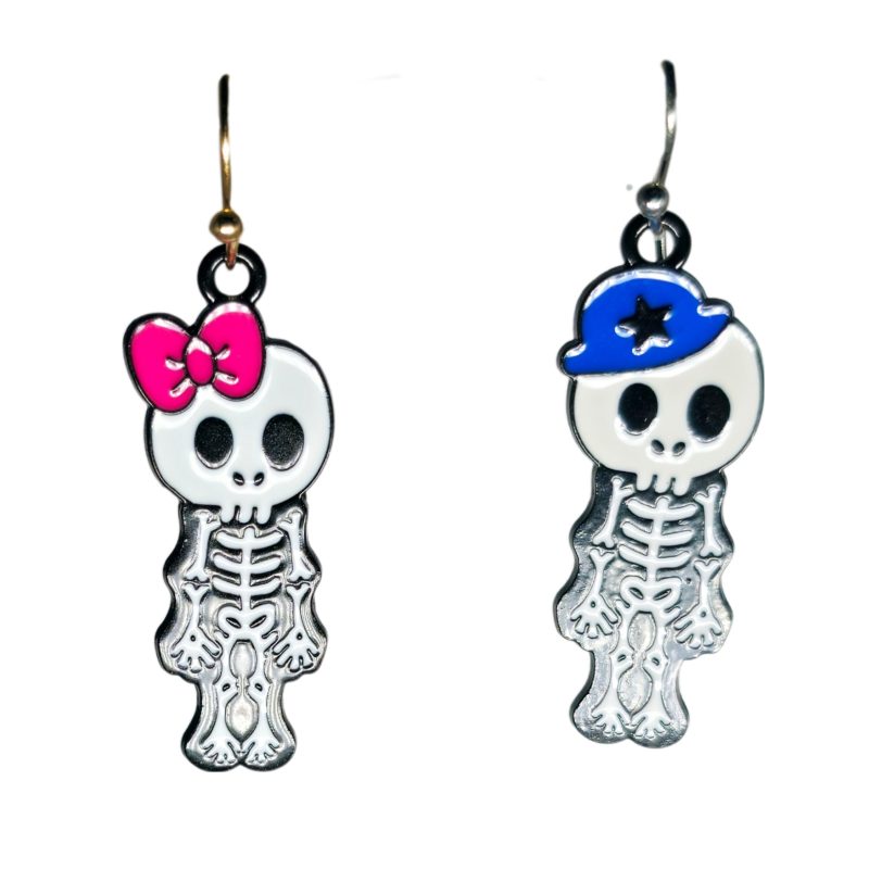 KOLCZYKI FUN PARA KOŚCIOTRUPÓW HALLOWEEN (219)