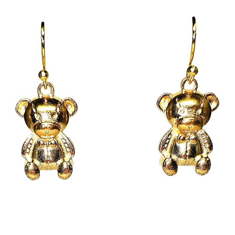 KOLCZYKI FUN ZŁOTE MAŁE MISIE (193)