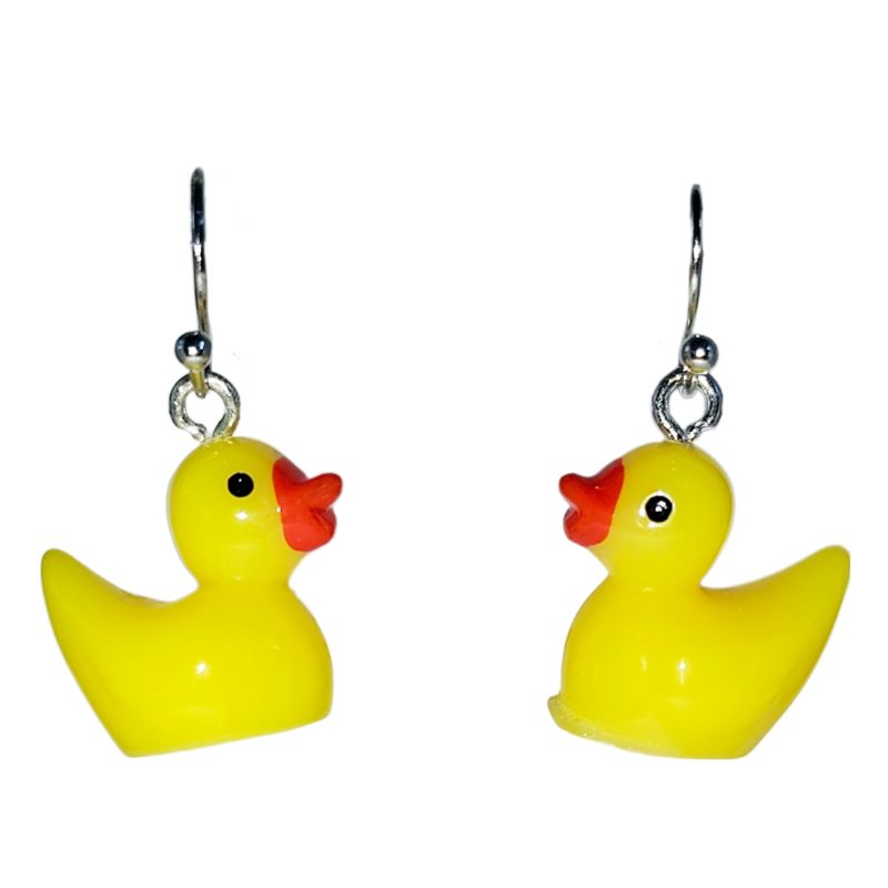 KOLCZYKI FUN WESOŁE ŻÓŁTE KACZUSZKI KACZKI (250)