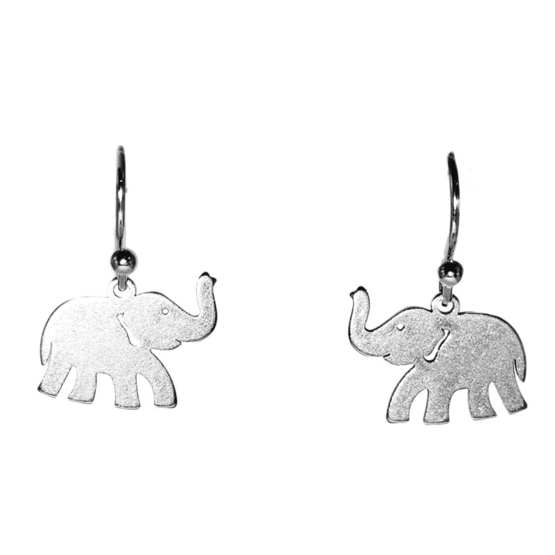 KOLCZYKI FUN SŁONIE SREBRNE SŁONIKI (356)