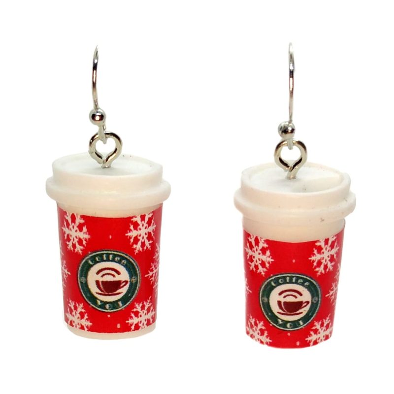 KOLCZYKI FUN KAWA STARBUCKS ZIMOWA (369)
