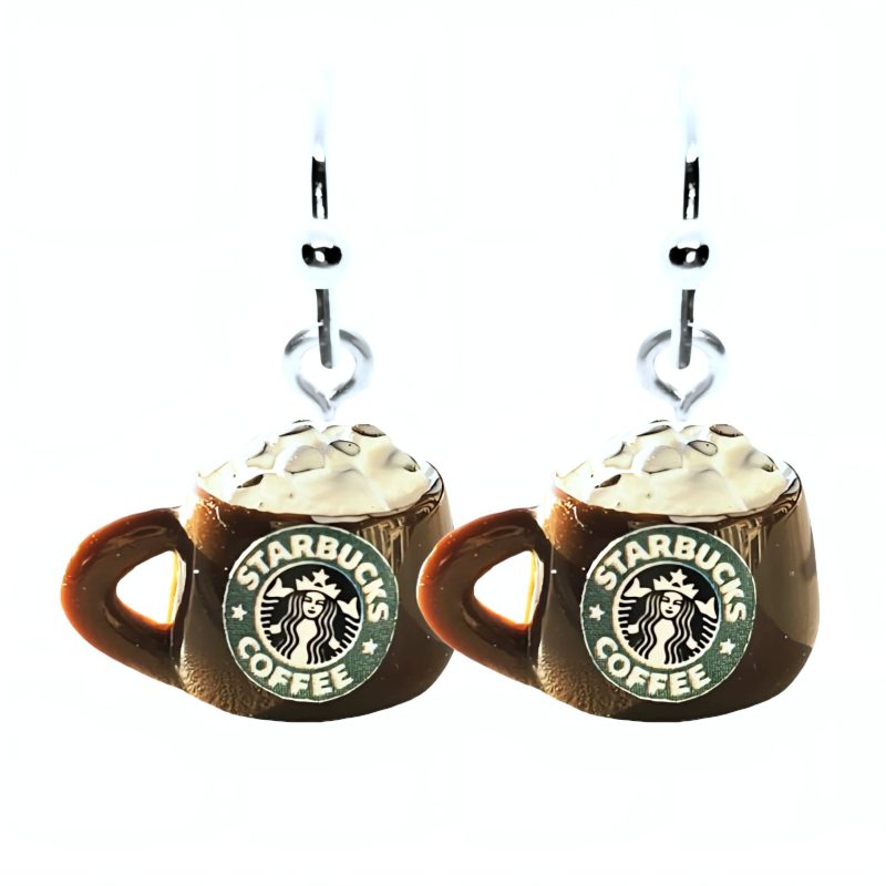 KOLCZYKI FUN KAWA STARBUCKS MROŻONA (298)