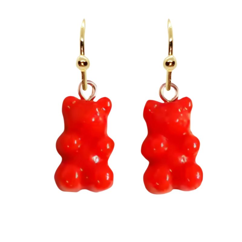 KOLCZYKI FUN SŁODKIE CZERWONE GUMISIE (281)