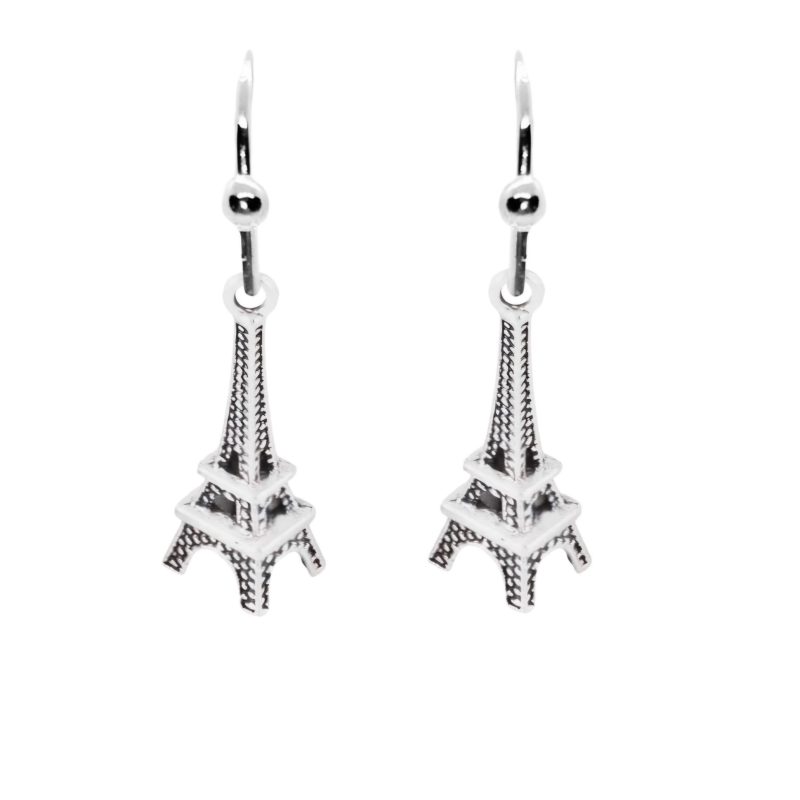 KOLCZYKI FUN SREBRNE WIEŻE EIFFLA (062)