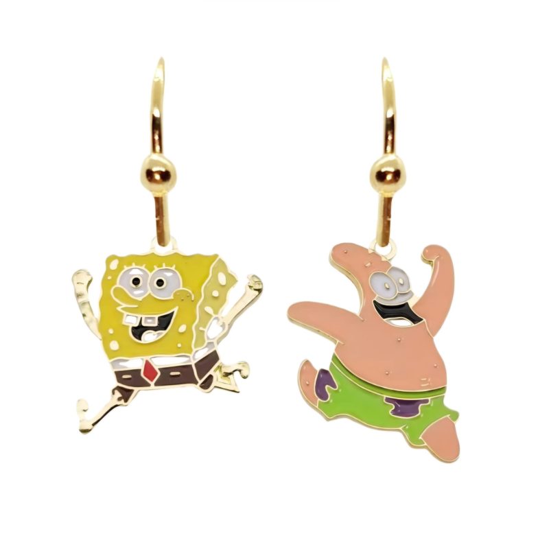 KOLCZYKI FUN BAJKA SPONGEBOB I PATRYK (386)