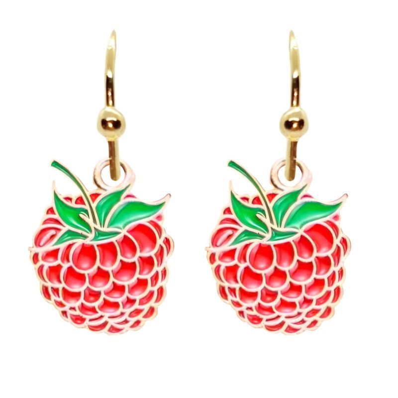 KOLCZYKI FUN OWOCE SOCZYSTE MALINY (149)