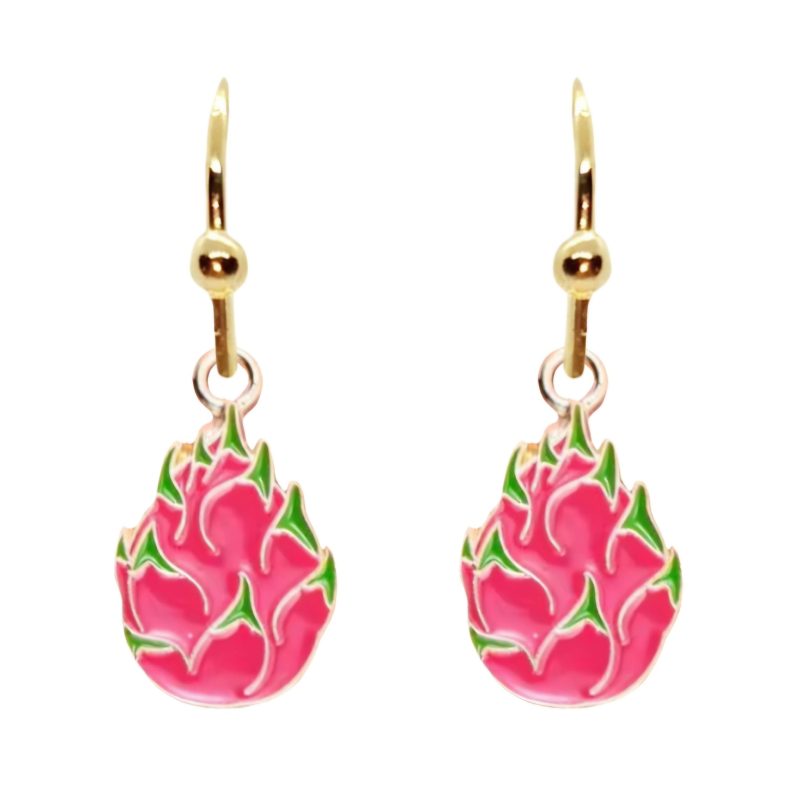 KOLCZYKI FUN OWOCE SMOCZY OWOC PITAJA (420)