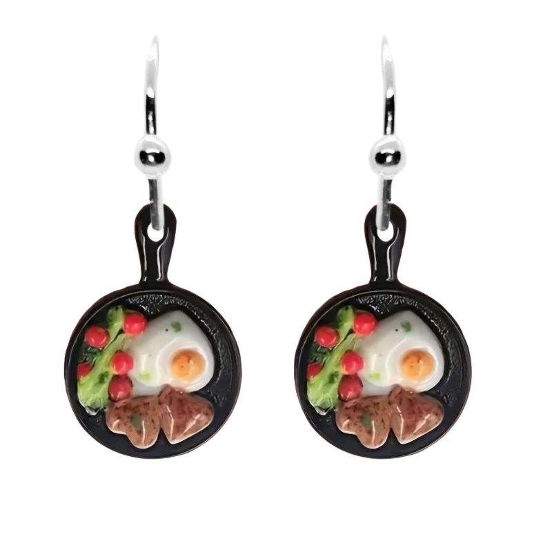 KOLCZYKI FUN PATELNIE Z OBIADEM (411)