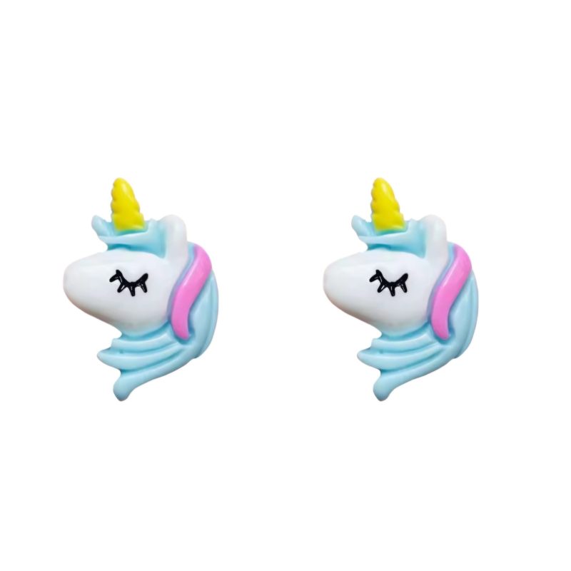 KOLCZYKI FUN SZTYFT MINI JEDNOROŻCE (SZ030)